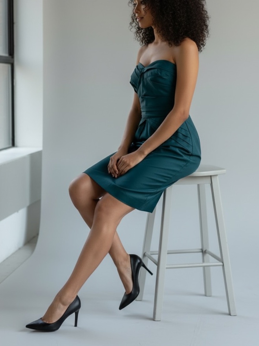Silk BR Monogram Banana Republic Green Blue Gem Strapless Cocktail Dress New